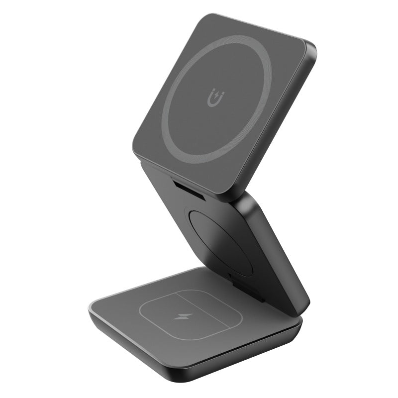 3-n-1 Magnetic Wireless Charger Stand – Snap, Charge and Go